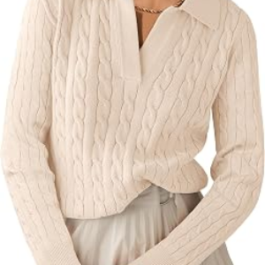 ANRABESS Cable Knit Sweaters