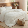 Bedsure Fluffy Fleece Comforter Set
