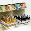 Pull Out Cabinet Organizer, 1 Pack Stainless Steel Pull Out Drawers for Cabinets with Silent Full-Extension Slides, Heavy Duty Kitchen Cabinet Organizer for Home Kitchen Pantry