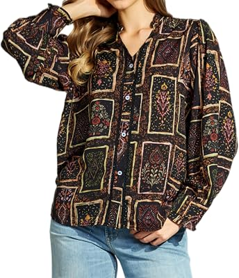 Ystguic Womens Button Down Blouse