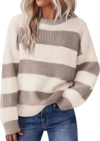 SUNNYMELODY Striped Sweater