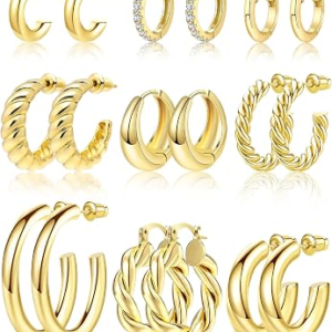 ADOYI Gold Hoop Earrings