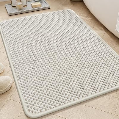AMOAMI Chenille Bath Mat