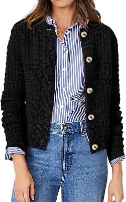 PRETTYGARDEN Womens Fall Lightweight Cardigan Sweaters