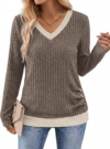 SAMPEEL V Neck Long Sleeve Shirts