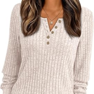 AUTOMET Long Sleeve Henley Shirts