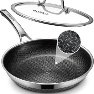 Non Stick Frying Pans, 12 inch Hybrid Baking Pans with Lid