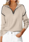 ANRABESS Collared Pullover Sweaters