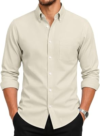 GIANZEN Mens Oxford Business Casual Shirt