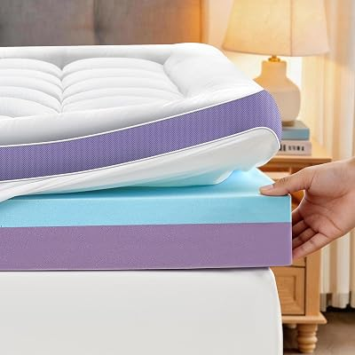 SURCHIC 5 inch Memory Foam Mattress Topper