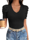 UNCLECAT Puff Short Sleeve Tops