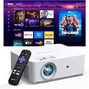 ELEPHAS Roku TV Smart Projector