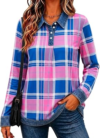 TERKLSPFR Denim Plaid Button-Down Shirt