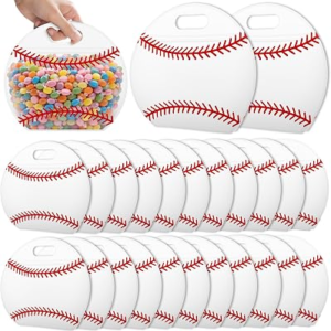AKAIXI 24pcs 3.5 Mil Sealed Baseball Snack Bags for Training Snack Bag