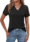 ANRABESS Short Sleeve V Neck Shirts