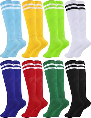 GLOOARM 8 Pairs Kids Soccer Socks