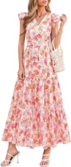 PRETTYGARDEN Womens Floral Maxi Long Dress