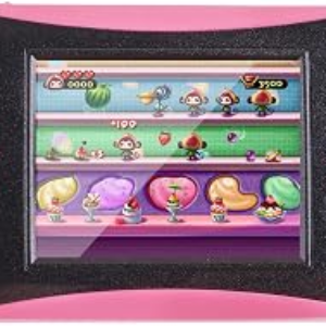 Handheld Game for Kids – FAMILY POCKET RS16 Portable Classic Controller 260 Game 2.5 inch LCD Retro Arcade Video Game System Children’s Birthday Gift (Pink)