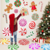 MISS FANTASY Gingerbread Christmas Decorations Wall Stickers
