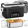 Vabaso 1.2L Cordless Electric Heated Lunch Box for Adults with APP Control