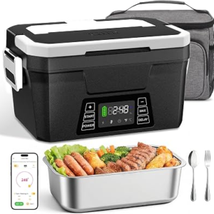 Vabaso 1.2L Cordless Electric Heated Lunch Box for Adults with APP Control