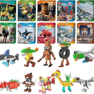 Italian Brainrots Building Block Sets Party Favors for Kids 4-8 8-12 | Mini Animal Building Toys Birthday Goodie Bag Stuffers Classroom Prizes Return Ideal Gifts for Kids Boys Girls Age 6+