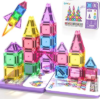 COODOO Mini Magnetic Tiles Travel Toys 40PCS