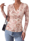 AROLINA Womens Wrap Tops