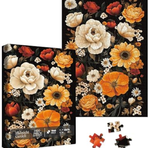 LARKIPUZZ Vintage Beautiful Nature Flower Puzzles 1000 Piece