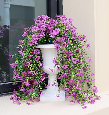 OBMNOR Artificial Hanging Flowers