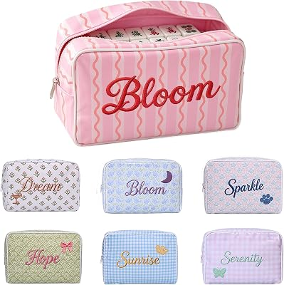 Personalized Embroidery 12In Ultra-Large Capacity Mahjong Bag