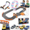 DUONIZAY 2-In-1 Slot Car Track Sets Toy
