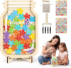 Reward Jar for Kids with Star Tokens, Positive Reinforcement Behavior Chart for Home & Classroom, Kids Chore Chart and Goal Tracking Reward System for Toddlers, Students, Boys and Girls