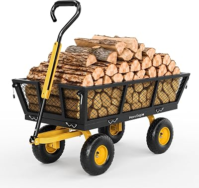 MARS EXPLO Heavy Duty Steel Garden Cart