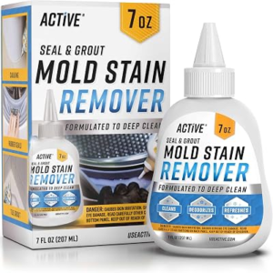 ACTIVE Mold Stain Remover Gel Cleaner Heavy Duty Stain Cleaner for Front Loader Washing Machine Seal, Bathroom Grout, Shower, Caulk – Front Load Washer Cleaning Solution – 7 Fl Oz
