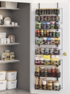 NQW 9-Tier Over Door Pantry Rack, Heavy Duty Metal Organizer for Kitchen