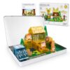 81PCS Magnetic Tiles Sensory Building Toys with Primitive Tribe Figures