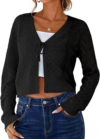 UNCLECAT Womens Crochet Cardigan