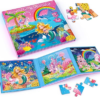 Mermaid Princess Unicorn Magnetic Puzzles for Toddlers 3-5 Girls, 3×20 Travel Puzzles for Toddlers 4-6 Montessori Preschool Learning Activities, Ideal Road Trip Activities Toys for 3 4 5 6 Girls