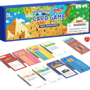 Pluspace Interactive 290 Card Game for Kids Fun Family Games 2-12 Players
