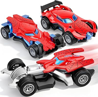 3 Pack Pull Back Cars: Toys for 3 4 5 6 7 8 9 10 11 12 Year Old Boys, Car Toys for Kids, Cool Car Toys, 3 4 5 6 7 8 9 10 11 12 Year Old Boy Birthday Gift, Halloween, Christmas
