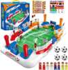 Tabletop Mini Soccer Game for Kids 3-12, Ideal Christmas & Birthday Gift | Dual Controls Interactive 2-Player Family Competitive Game, Mini Foosball Desktop Soccer Board Shootout Toys