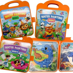 YECHISY Reusable Water Painting Books for Kids: 3 Pack Mess-Free Coloring for Toddlers, Magic Water Coloring Books, No Mess Paint with Water BooksTravel Activity Toys for Ages 3+
