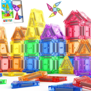Magnetic Tiles Mini Travel Toddler Toys Magnetic Blocks Building for Kids