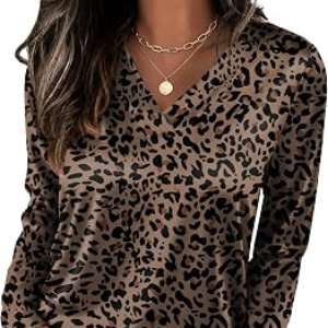 OFEEFAN Womens Satin Blouses