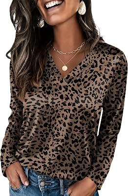 OFEEFAN Womens Satin Blouses
