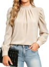 FUNLINGO Women Puff Long Sleeve Shirts