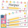 Hadley Designs Desk Name Tags for Classroom – 36 Student Desk Name Plates for Classroom Decor, 9×3 Pastel Nametags Cubby Labels Teacher Supplies, 1st 2nd 3rd Grade Kindergarten Preschool Must Haves