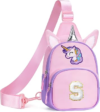 Unicorn Gifts for Girls Kids – Initial Sling Bag Purses for Girls