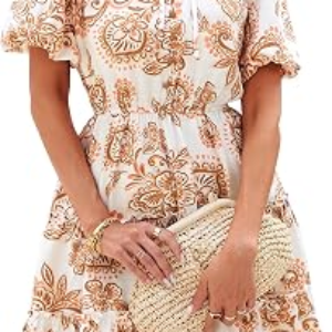BTFBM Women Summer Floral Short Dresses